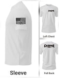 Short Sleeve Caldarise Co. T-shirt with arm print
