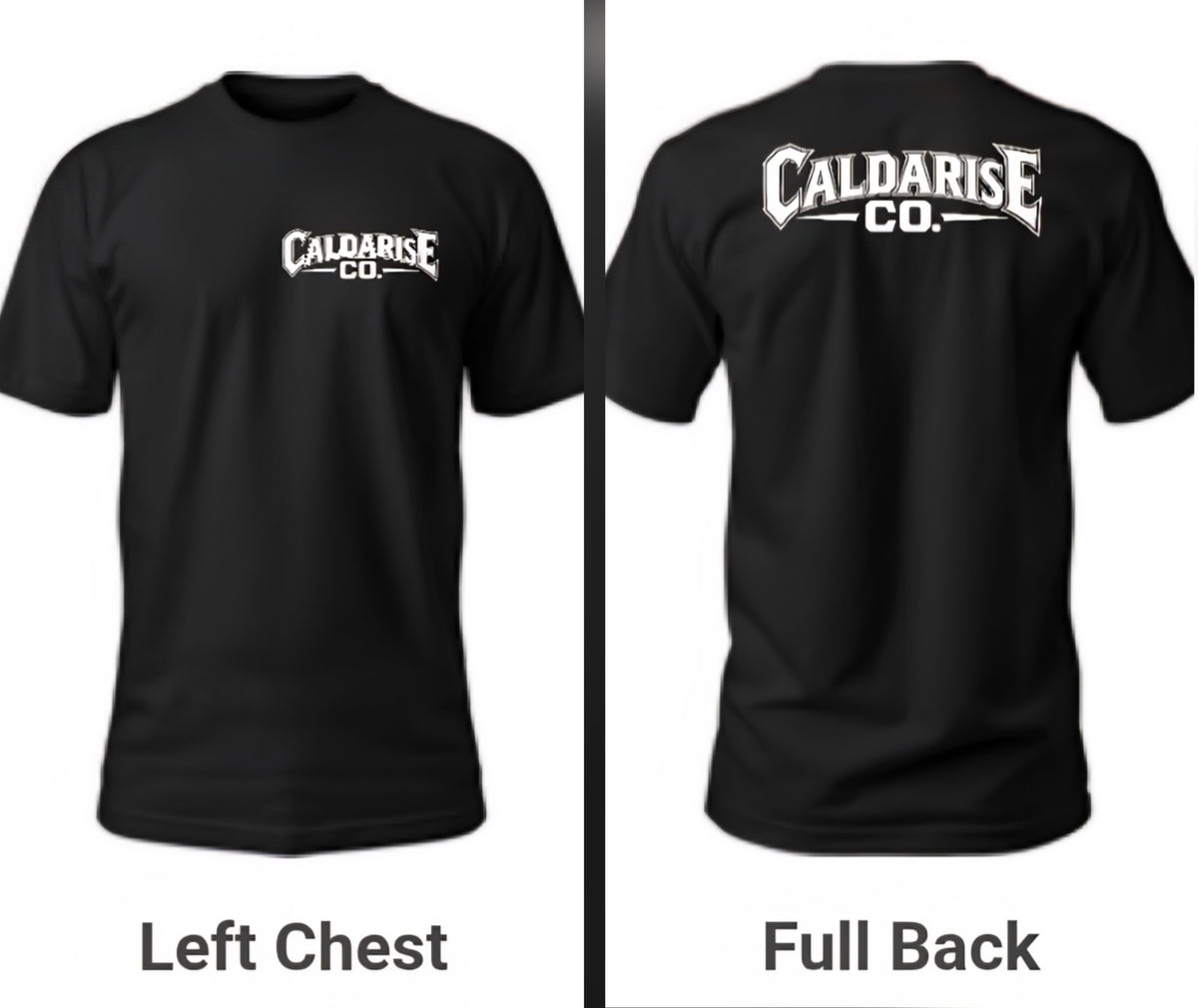 Caldarise Co short sleeve tshirt with white logo