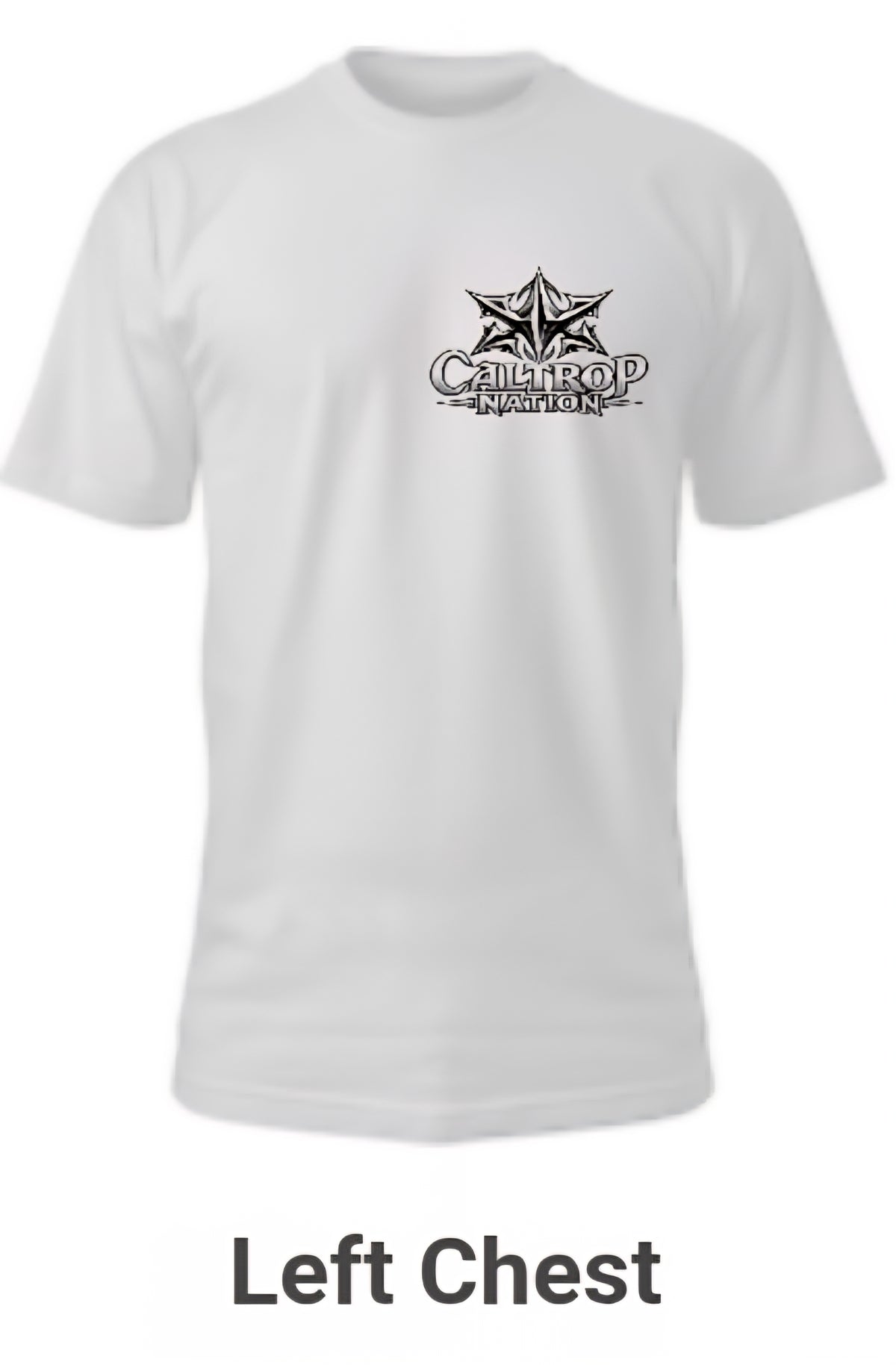 Caltrop Nation tshirt with front logo